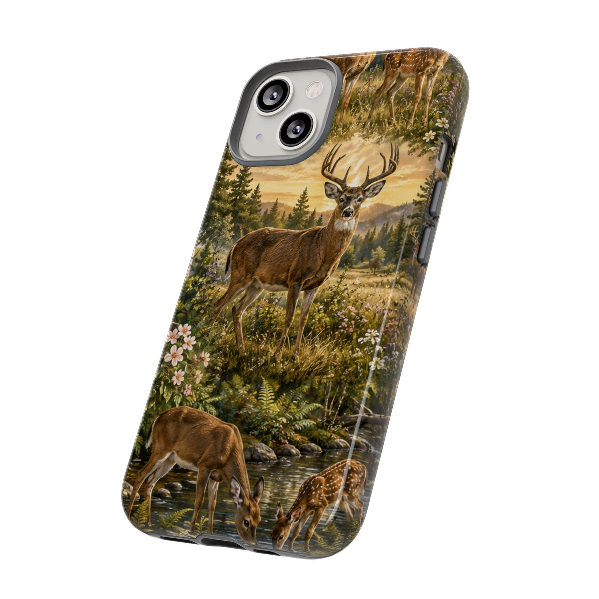 Deer Forest Phone Case — Woodland Bucks Nature iPhone Cover