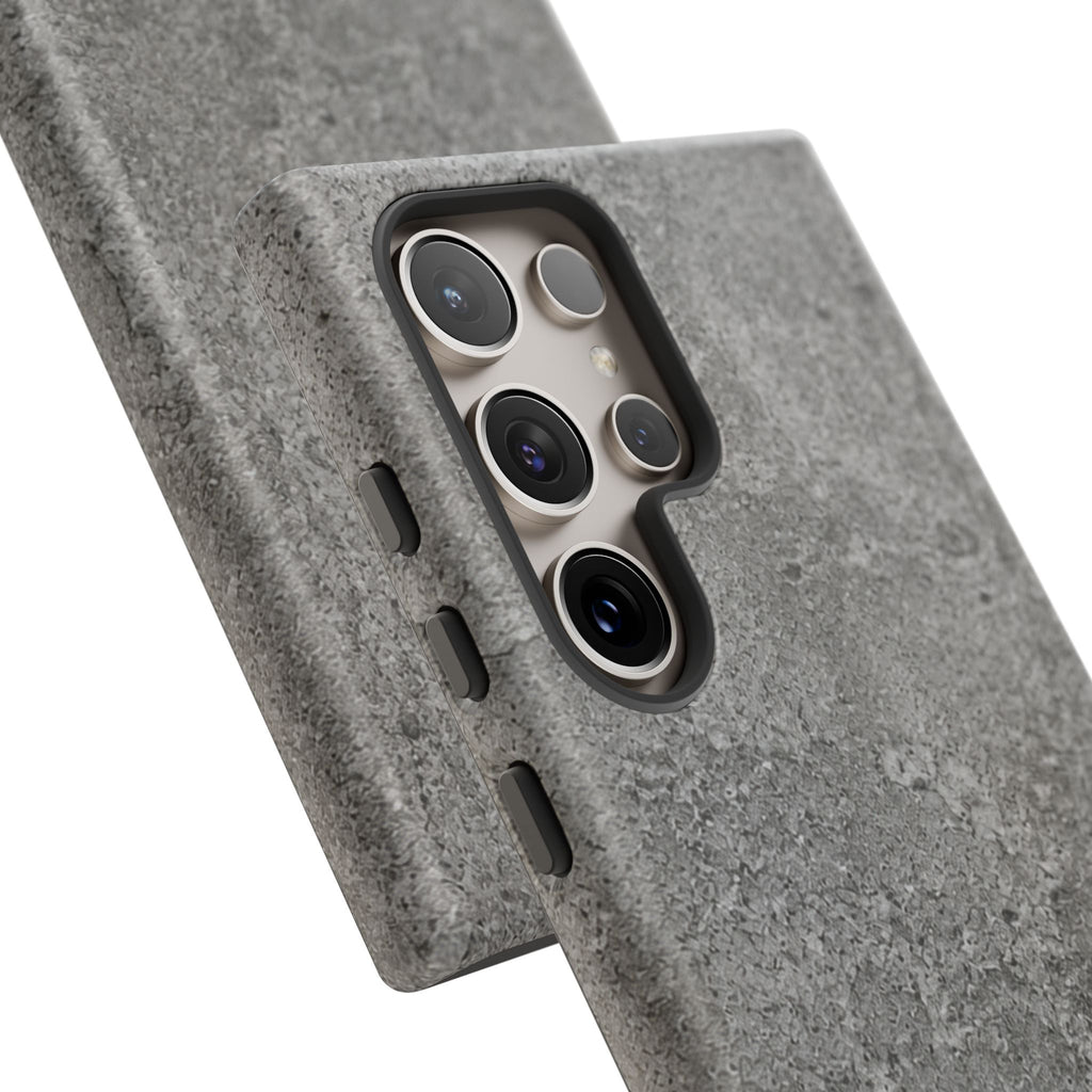 Concrete Texture Phone Case — Rugged Grey Protective iPhone Cover