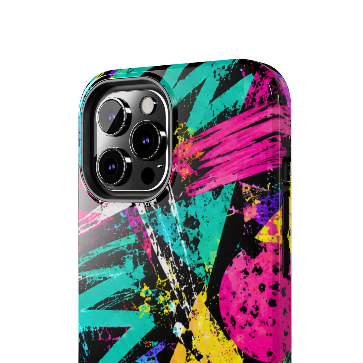 Tough Phone Case — Neon Graffiti Splash Protective Cover