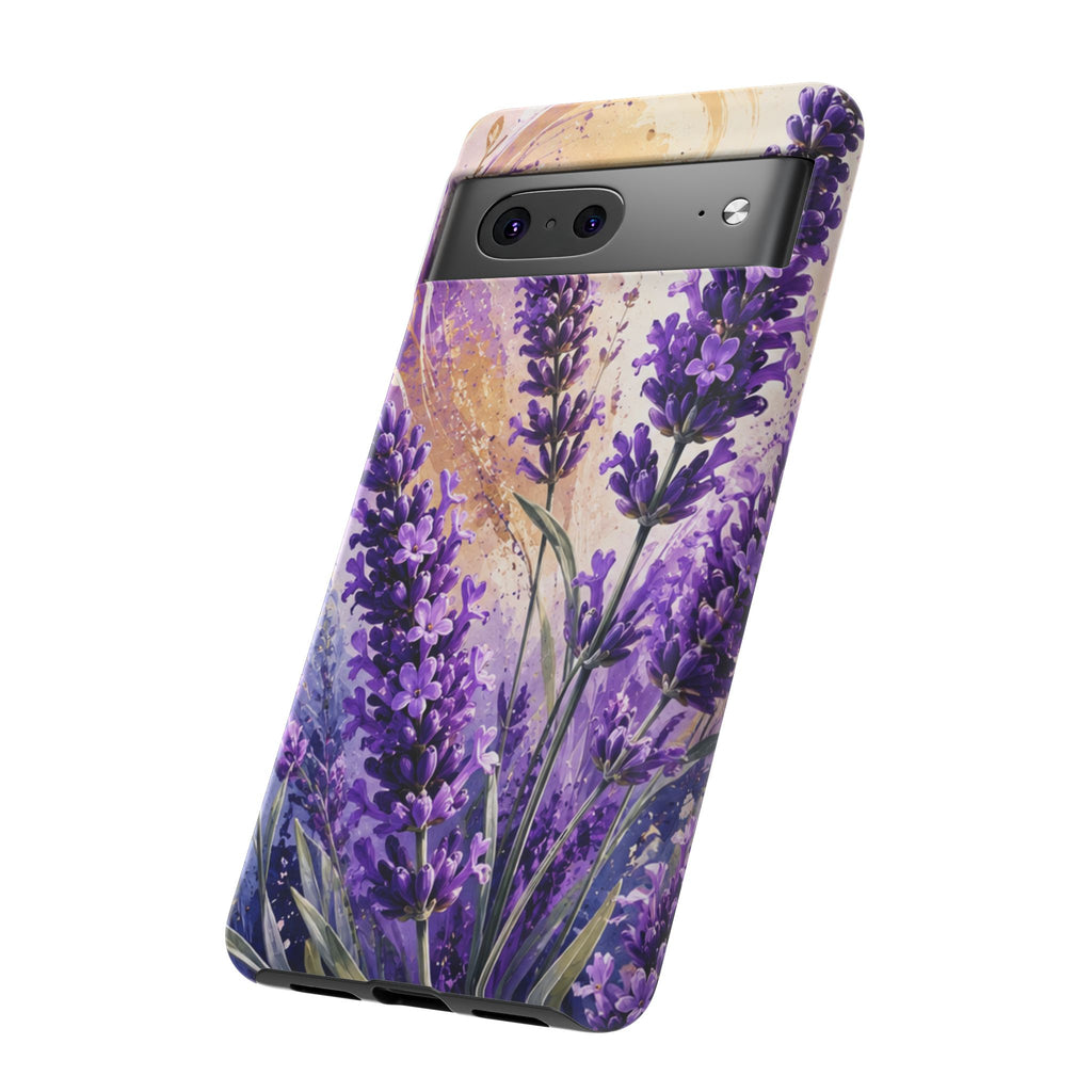 Lavender Bouquet Tough Phone Case — Protective Floral iPhone Case