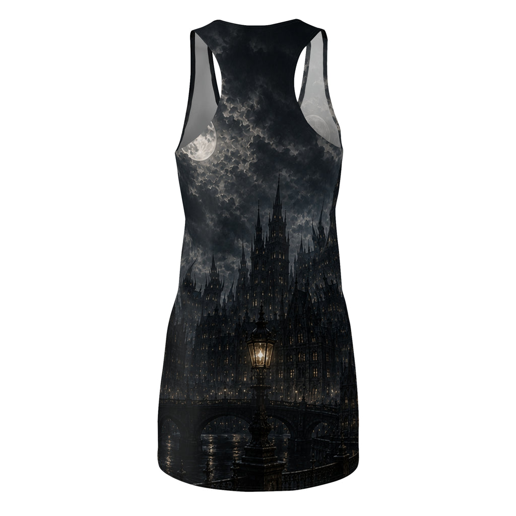 Gothic Moonlit Castle Racerback Dress - Halloween