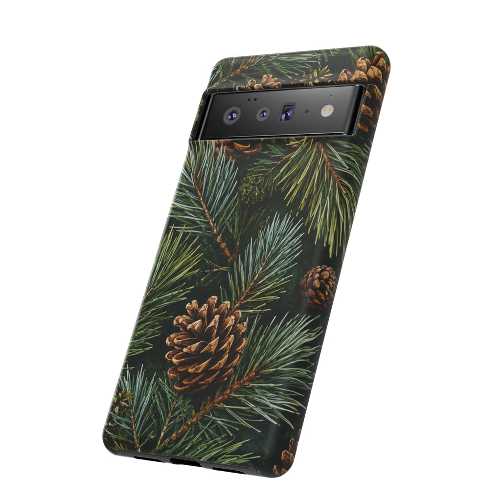 Pinecone Pines Phone Case — Festive Evergreen iPhone Cover