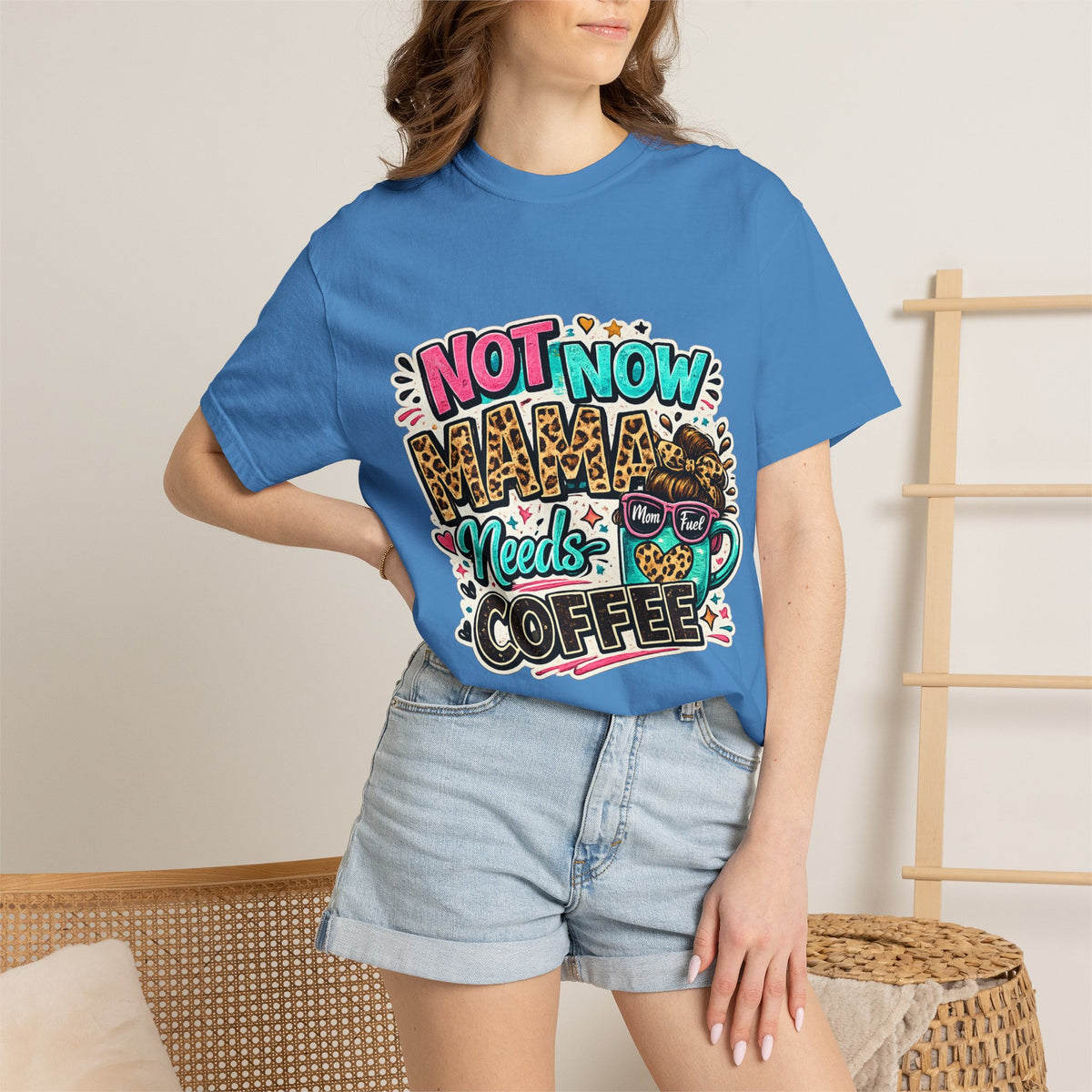 Not Now Mama Needs Coffee T-shirt | Mom Coffee Graphic Tee