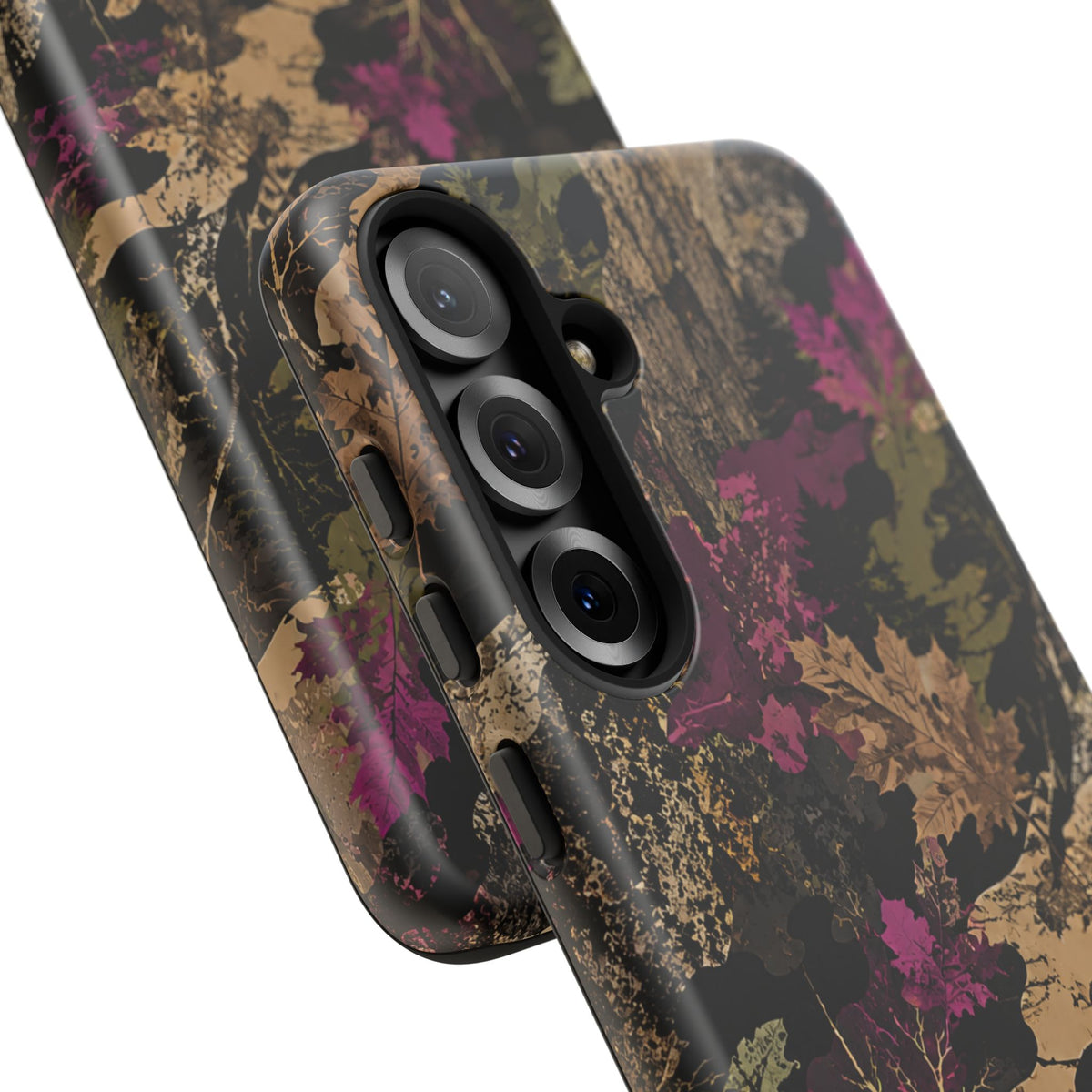 Camo Floral Tough Phone Case — Rugged Nature-Inspired Protection
