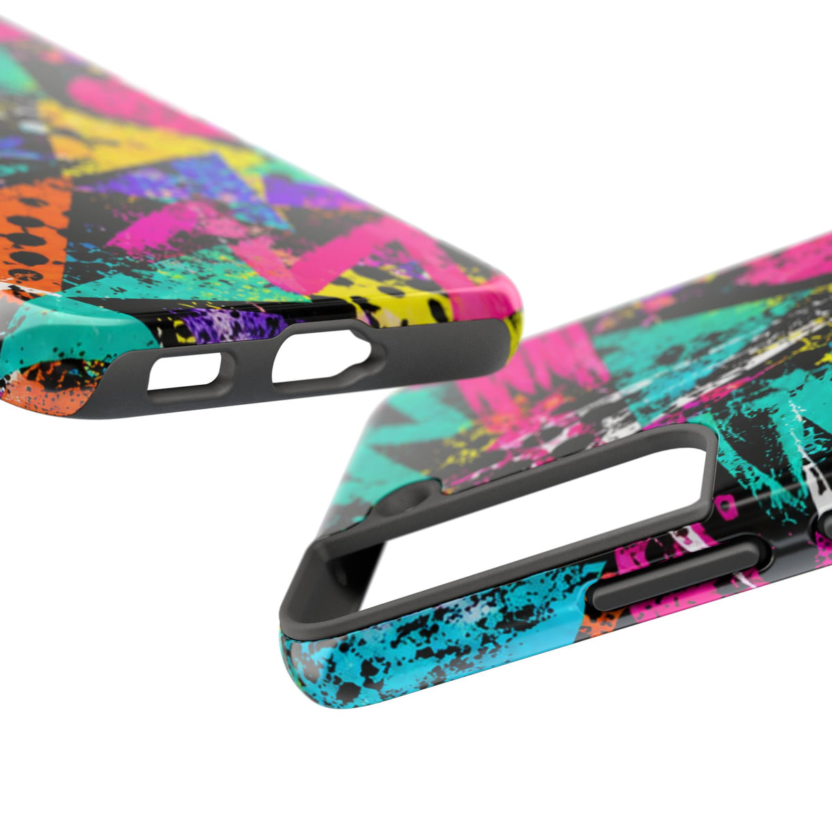 Tough Phone Case — Neon Graffiti Splash Protective Cover