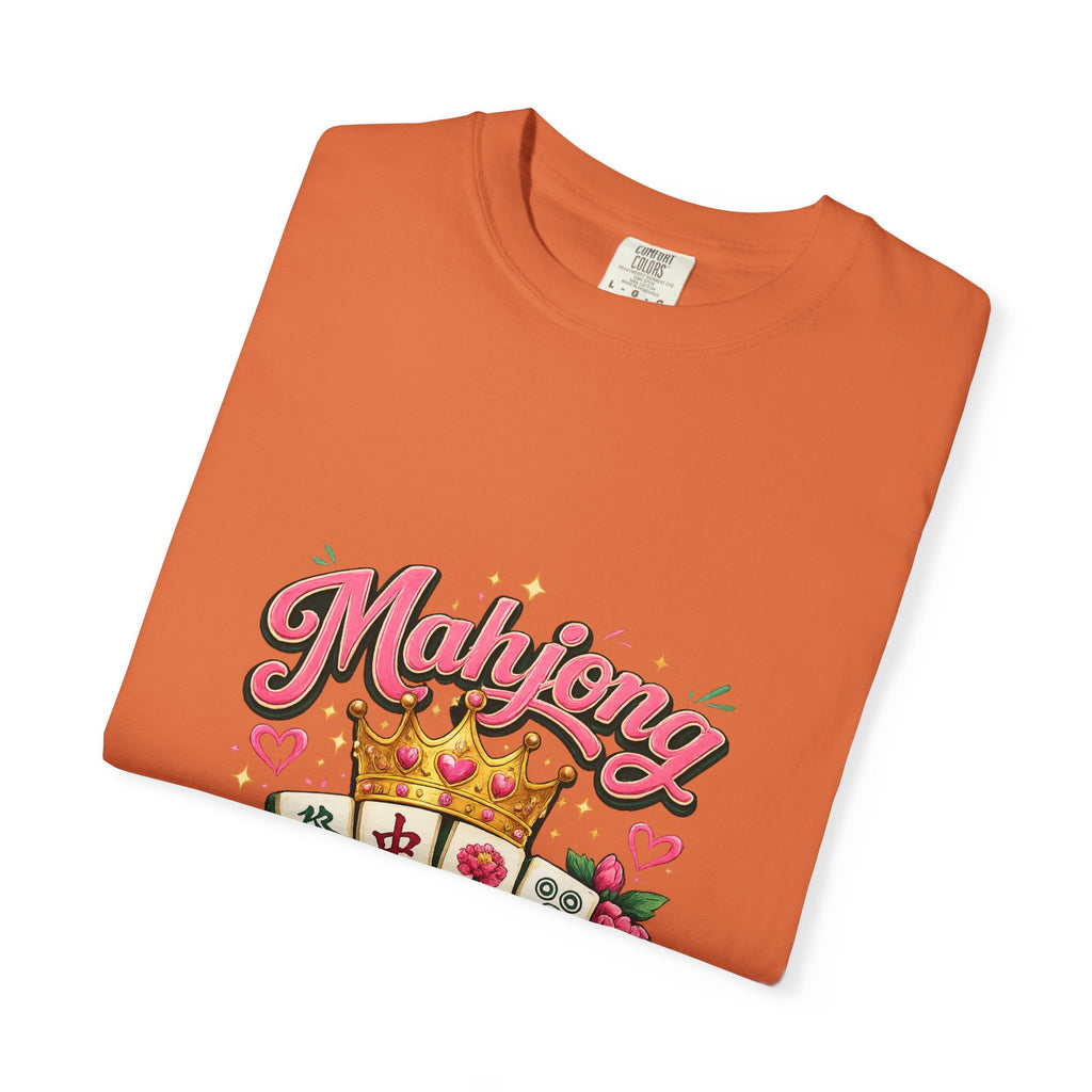 Mahjong Queen T-shirt | Mahjong Tiles Floral Design