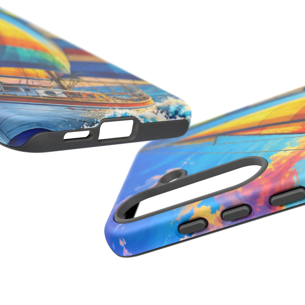 Sailboat Sunset Phone Case — Colorful Nautical iPhone Cover