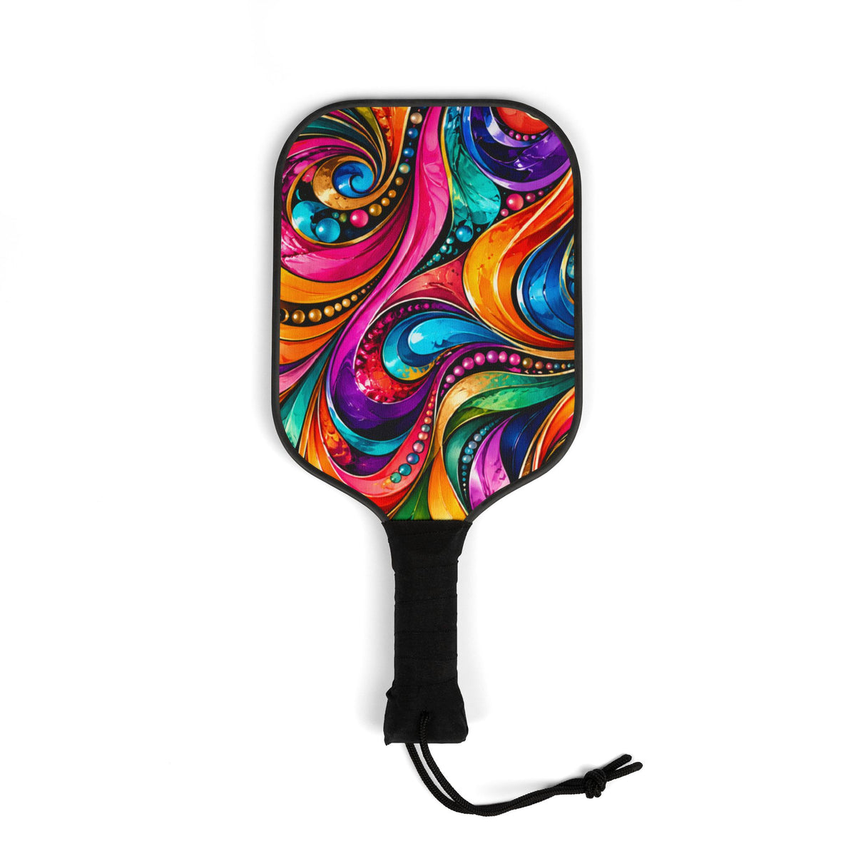 Pickleball Paddle Set — Vibrant Swirl Design Pickleball Kit with Balls