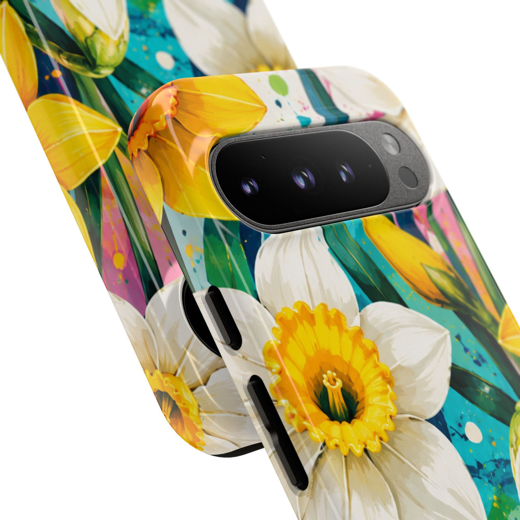 Daffodil Floral Phone Case — Bright Spring Garden Protective Cover