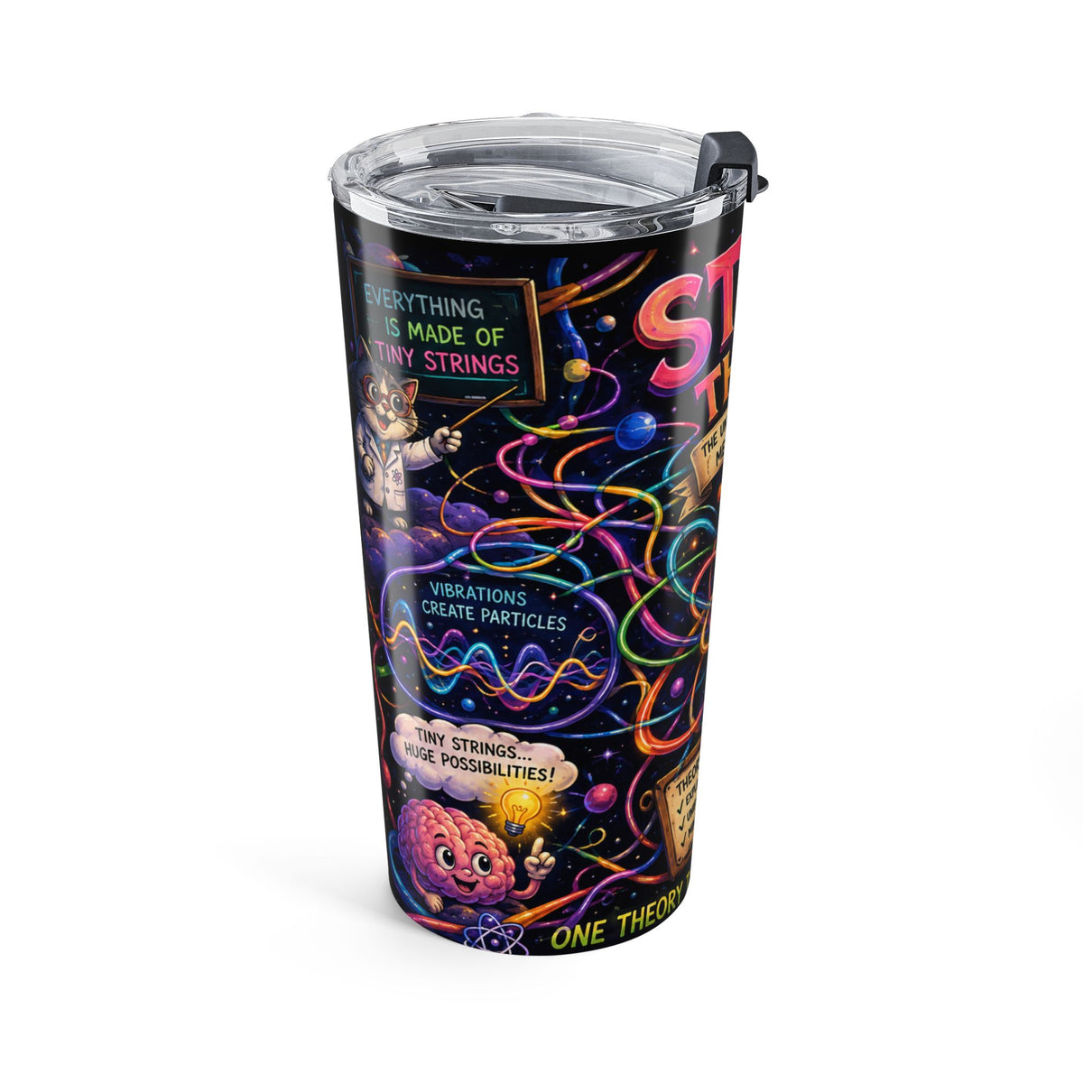 String Theory Tumbler 20oz | Science Physics Diagram Travel Cup