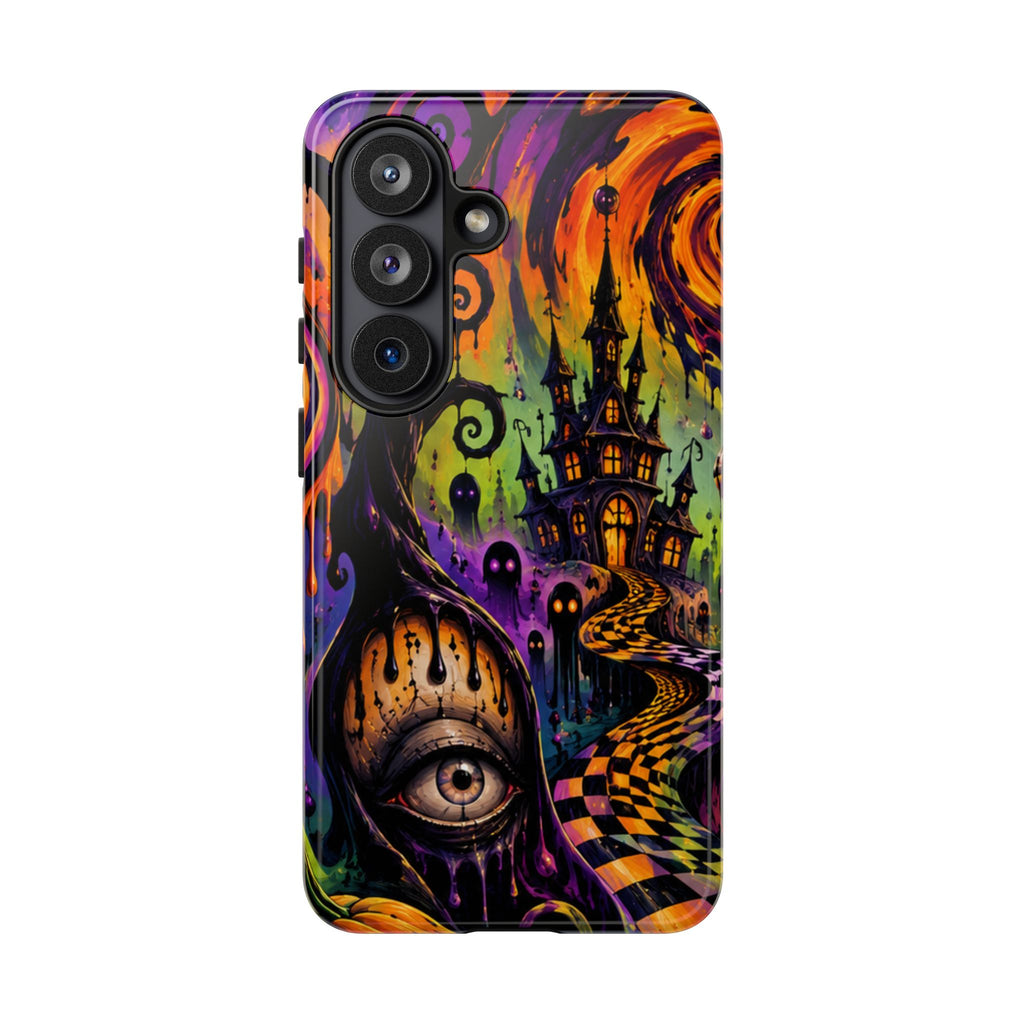 Phone Case — Psychedelic Haunted House Halloween Design