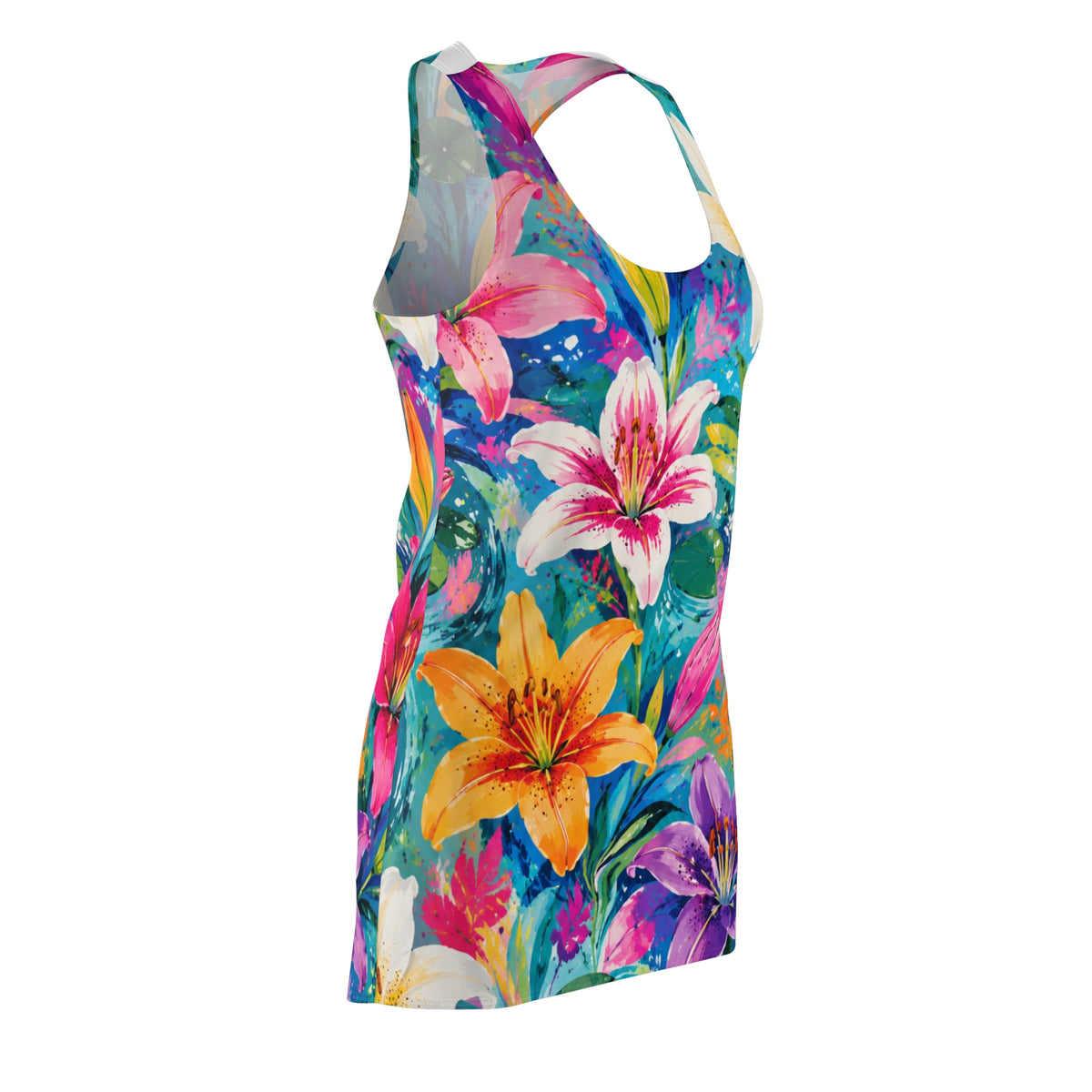Floral Watercolor Racerback Dress