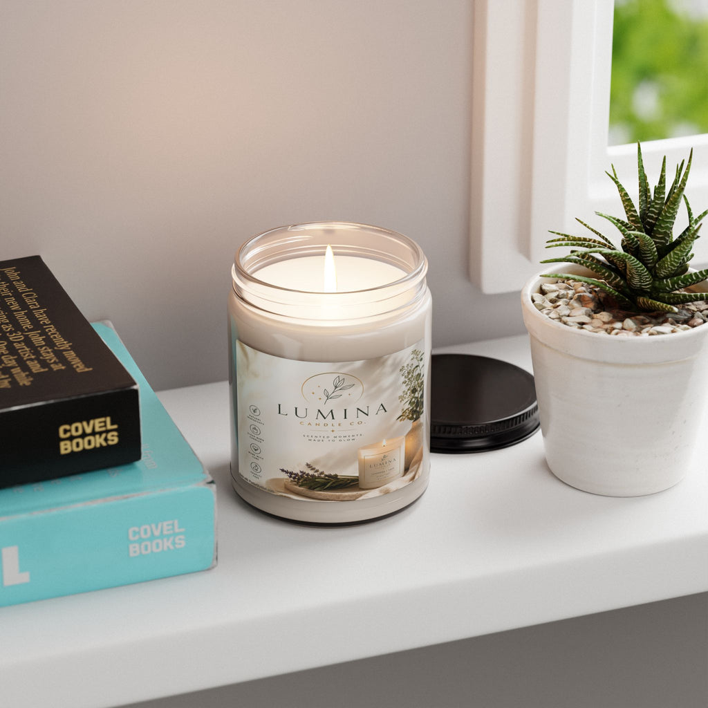 Lumina Botanical Soy Candle, 9oz Glass Jar | Natural Scented Candle
