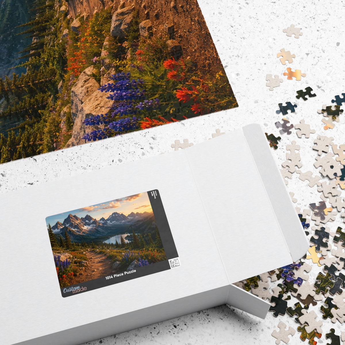 Sunset Mountain Trail Puzzle | Scenic Landscape Jigsaw
