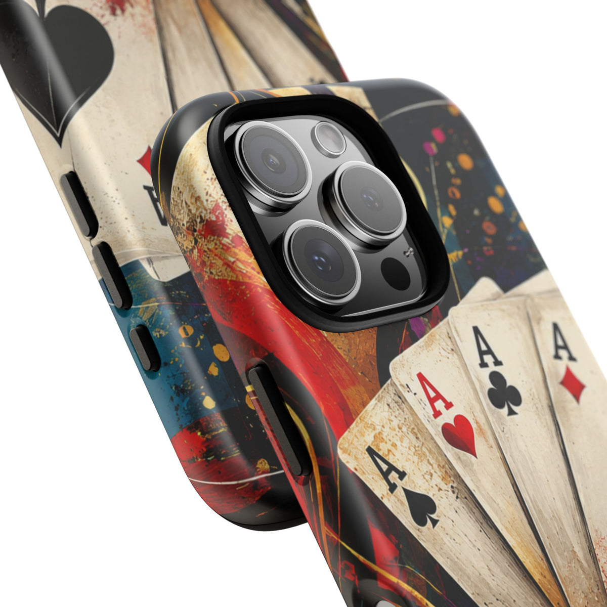 Casino Poker Ace Phone Case — Vintage Playing Cards & Chips Protective Cover