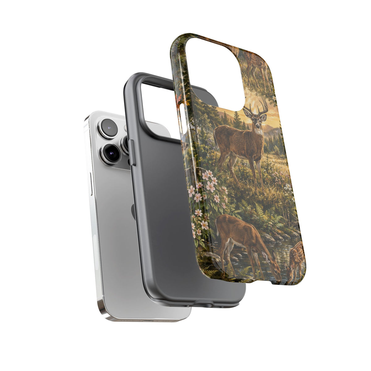 Deer Forest Phone Case — Woodland Bucks Nature iPhone Cover