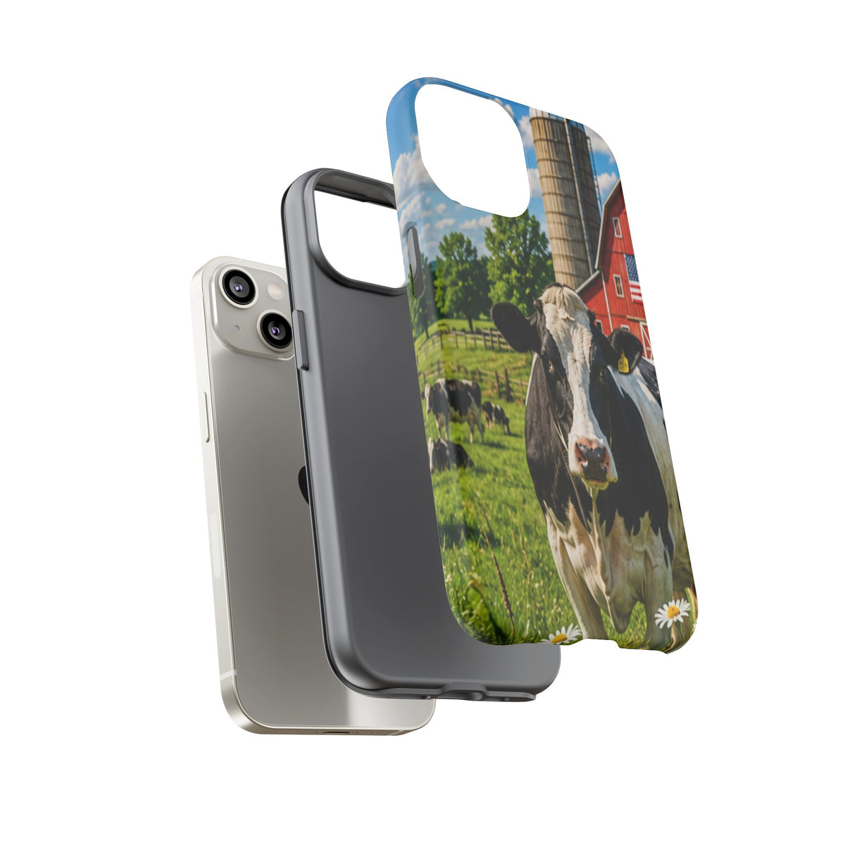 Cow Farm Phone Case — Rustic Barnyard iPhone Cover