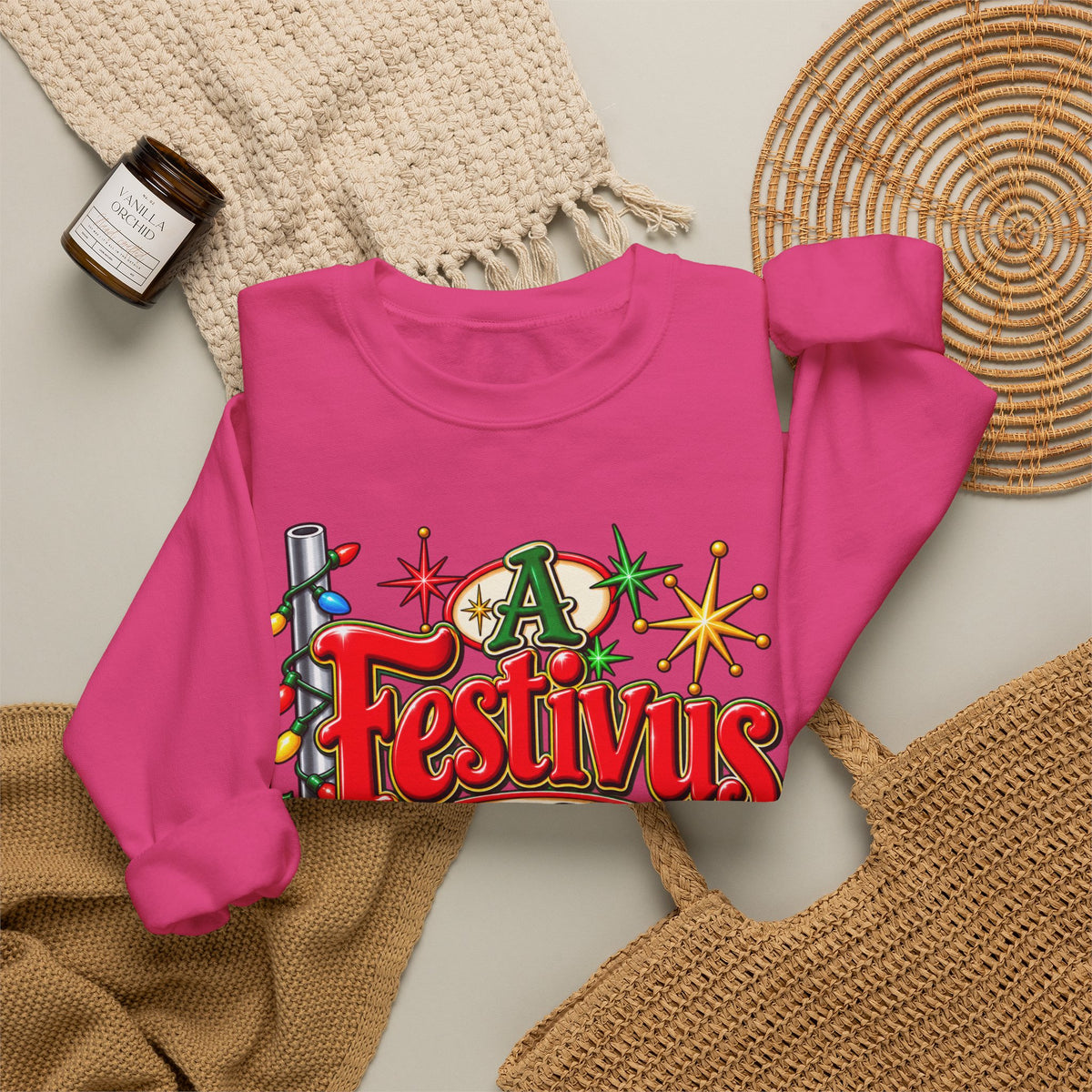 Festivus Crewneck Sweatshirt — "A Festivus For The Rest Of Us" Holiday Sweater