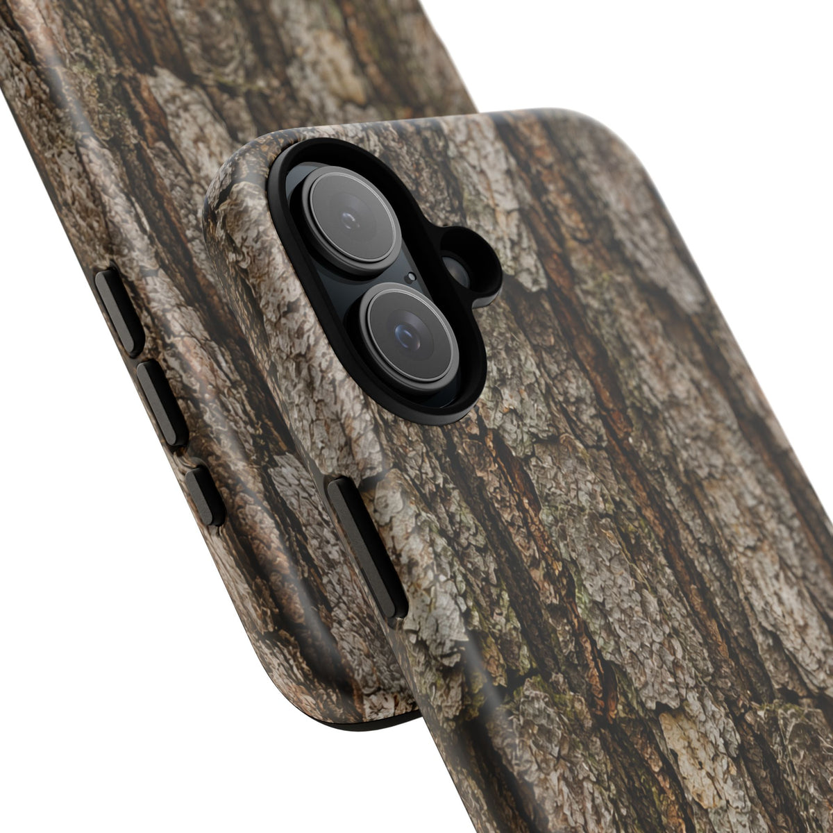 Bark Texture Phone Case - Rugged Woodland Camouflage for Nature Lovers