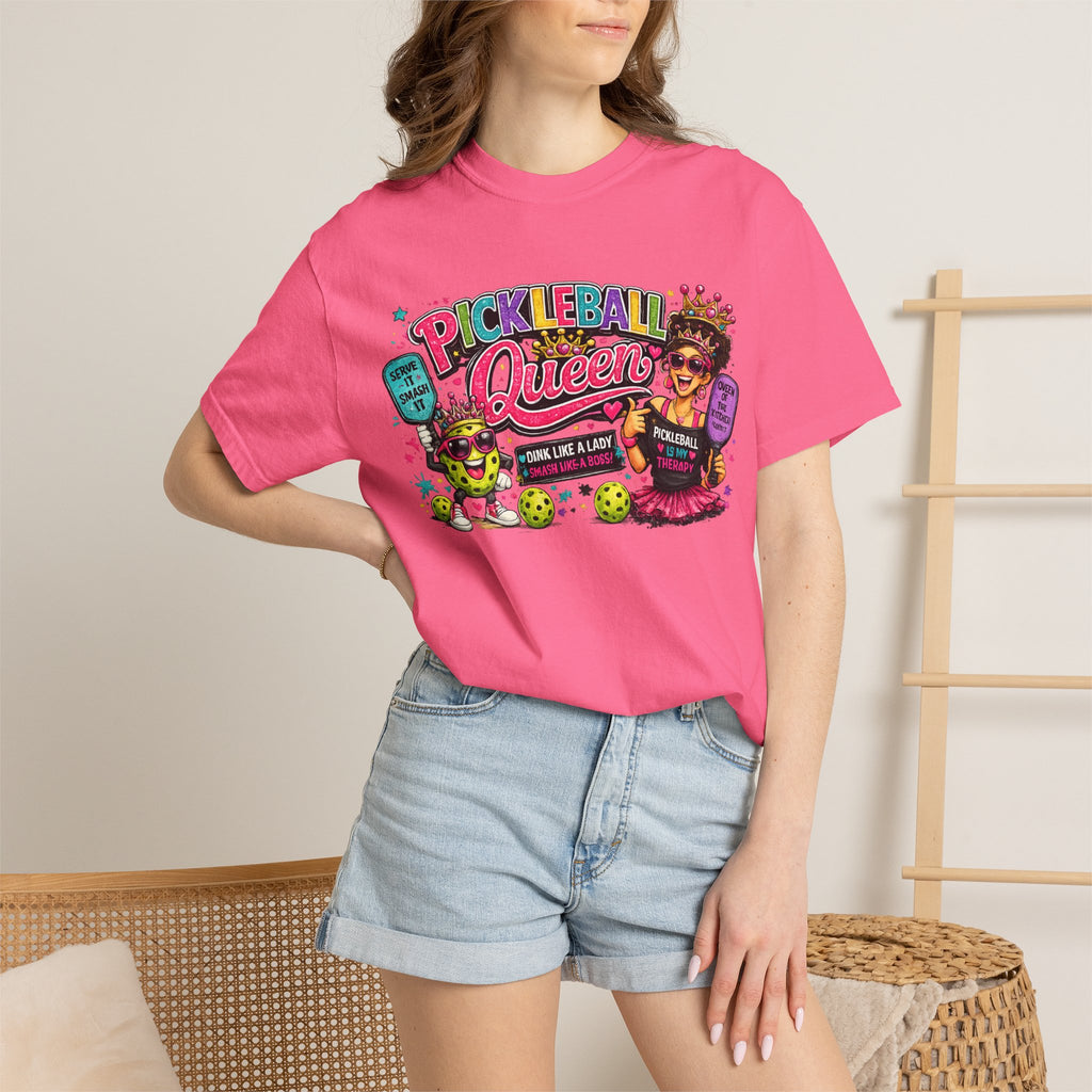 Pickleball Queen T-Shirt | Colorful Pickleball Graphic Tee