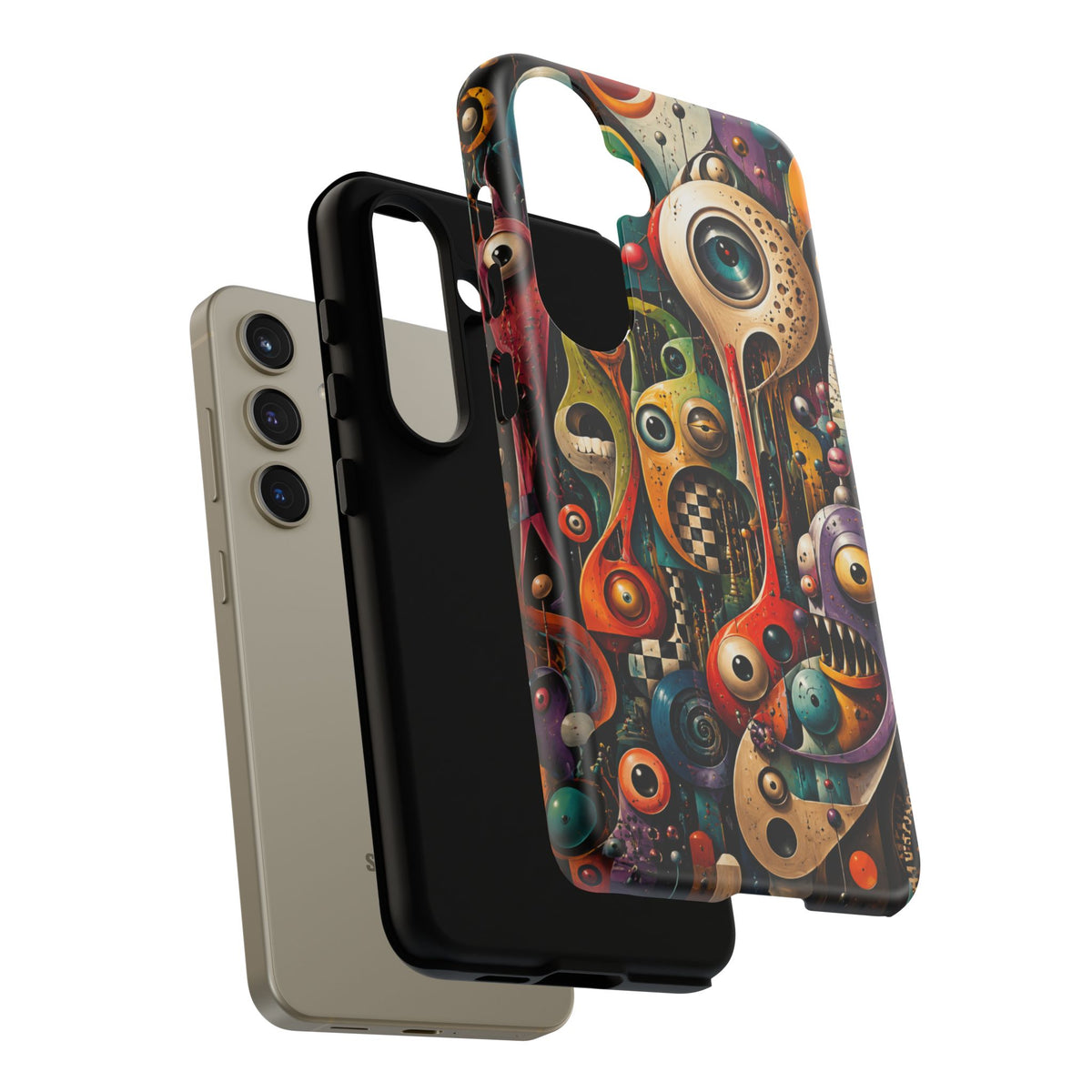 Surreal Monster Art Phone Case — Colorful Abstract Creature Design