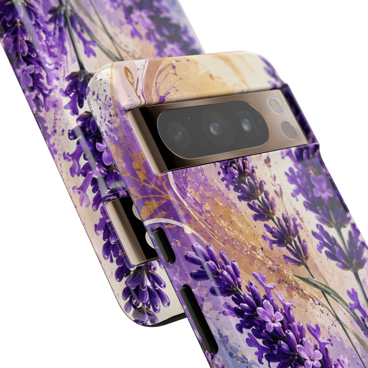 Lavender Bouquet Tough Phone Case — Protective Floral iPhone Case