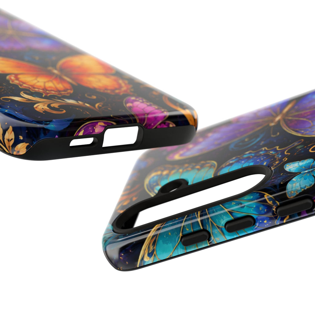Butterfly Tough Phone Case — Colorful Floral Butterflies Protective Cover