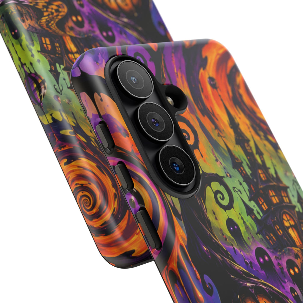 Phone Case — Psychedelic Haunted House Halloween Design