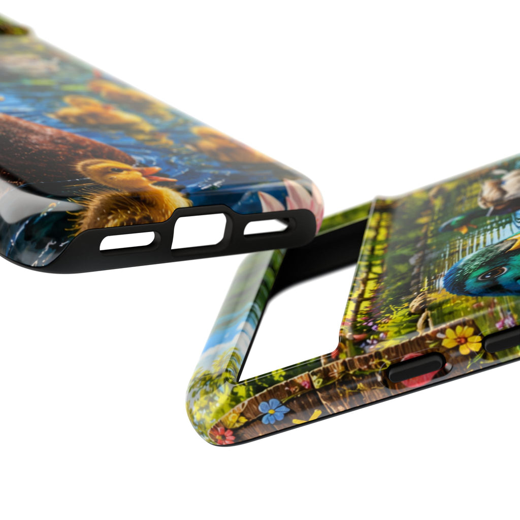 Duck Family Phone Case — Cute Mallard & Ducklings Protective Tough Case