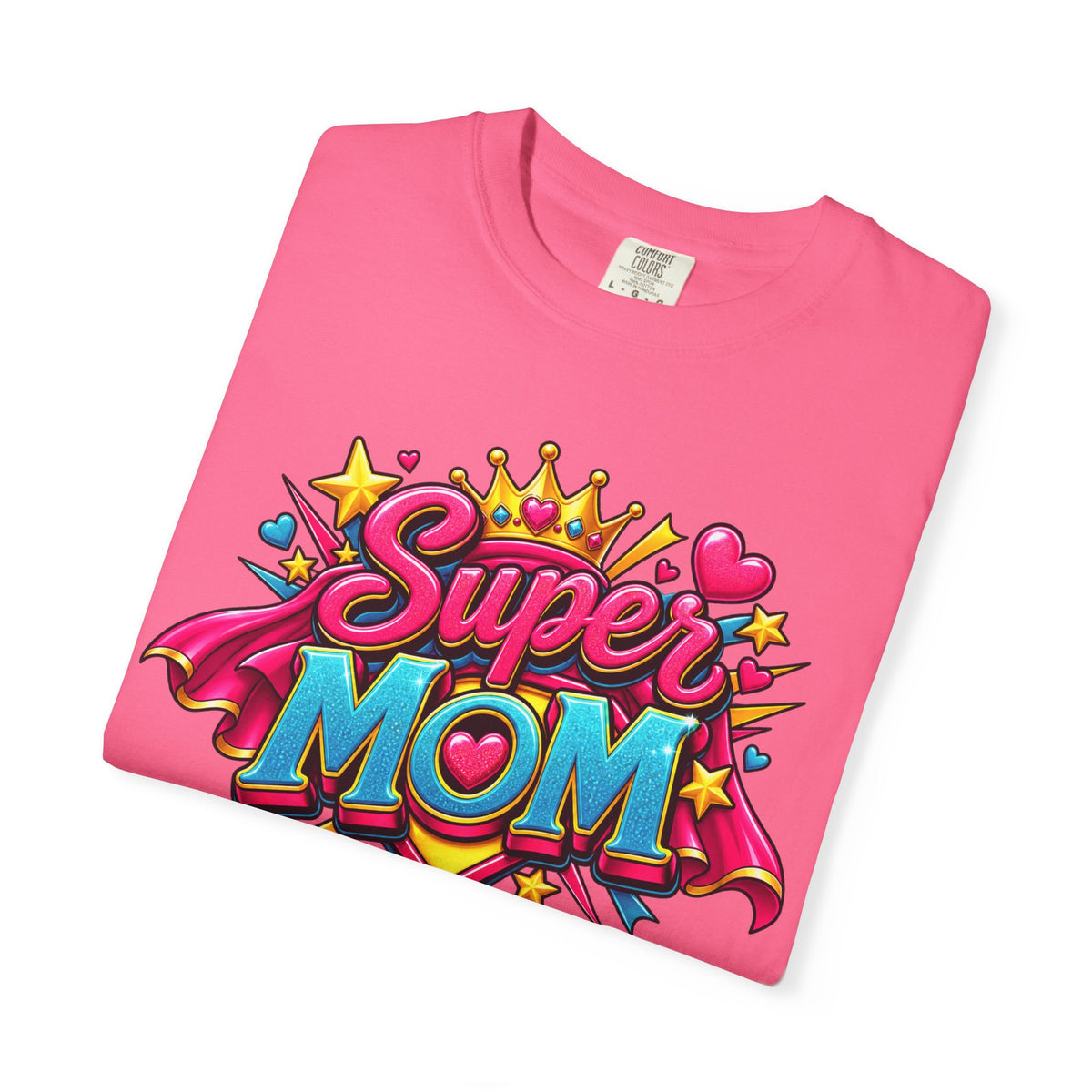 Super Mom T-Shirt — Colorful Comic-Style Mother's Day Tee