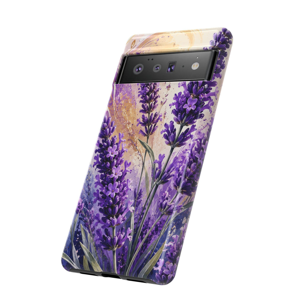 Lavender Bouquet Tough Phone Case — Protective Floral iPhone Case