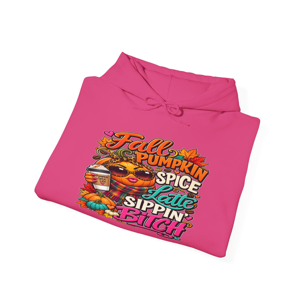 Fall Pumpkin Spice Hoodie — "Pumpkin Spice & Sippin'" Graphic Sweatshirt