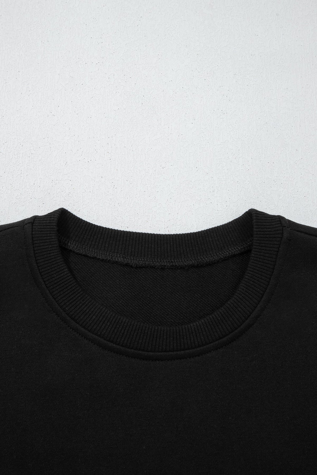 Solid Oversize Sweatshirt and Ribbed Leggings Set
