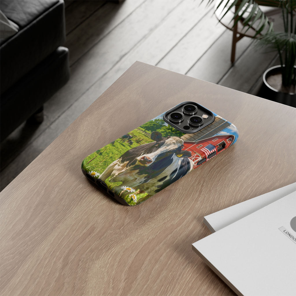 Cow Farm Phone Case — Rustic Barnyard iPhone Cover