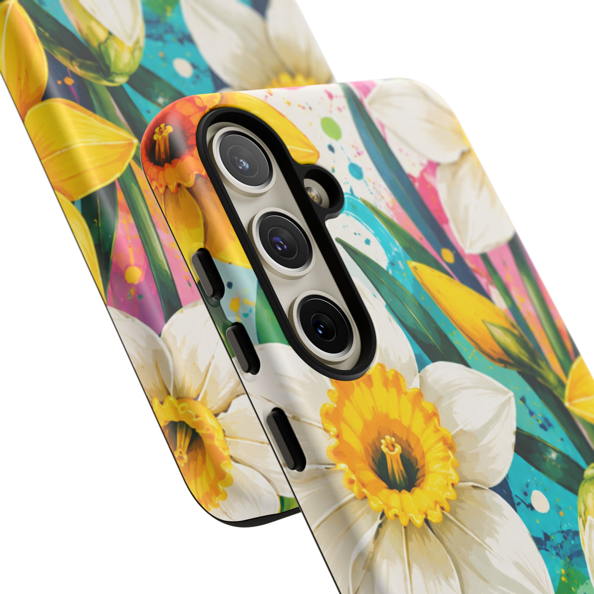 Daffodil Floral Phone Case — Bright Spring Garden Protective Cover