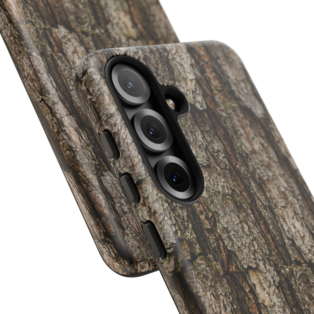 Bark Texture Phone Case - Rugged Woodland Camouflage for Nature Lovers