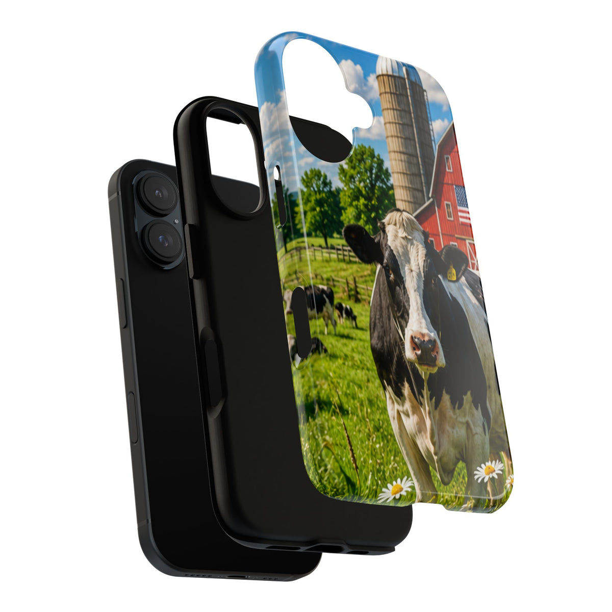 Cow Farm Phone Case — Rustic Barnyard iPhone Cover