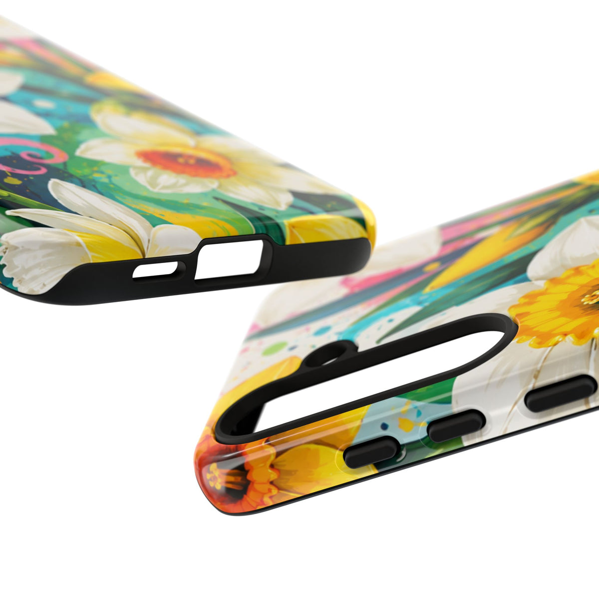 Daffodil Floral Phone Case — Bright Spring Garden Protective Cover