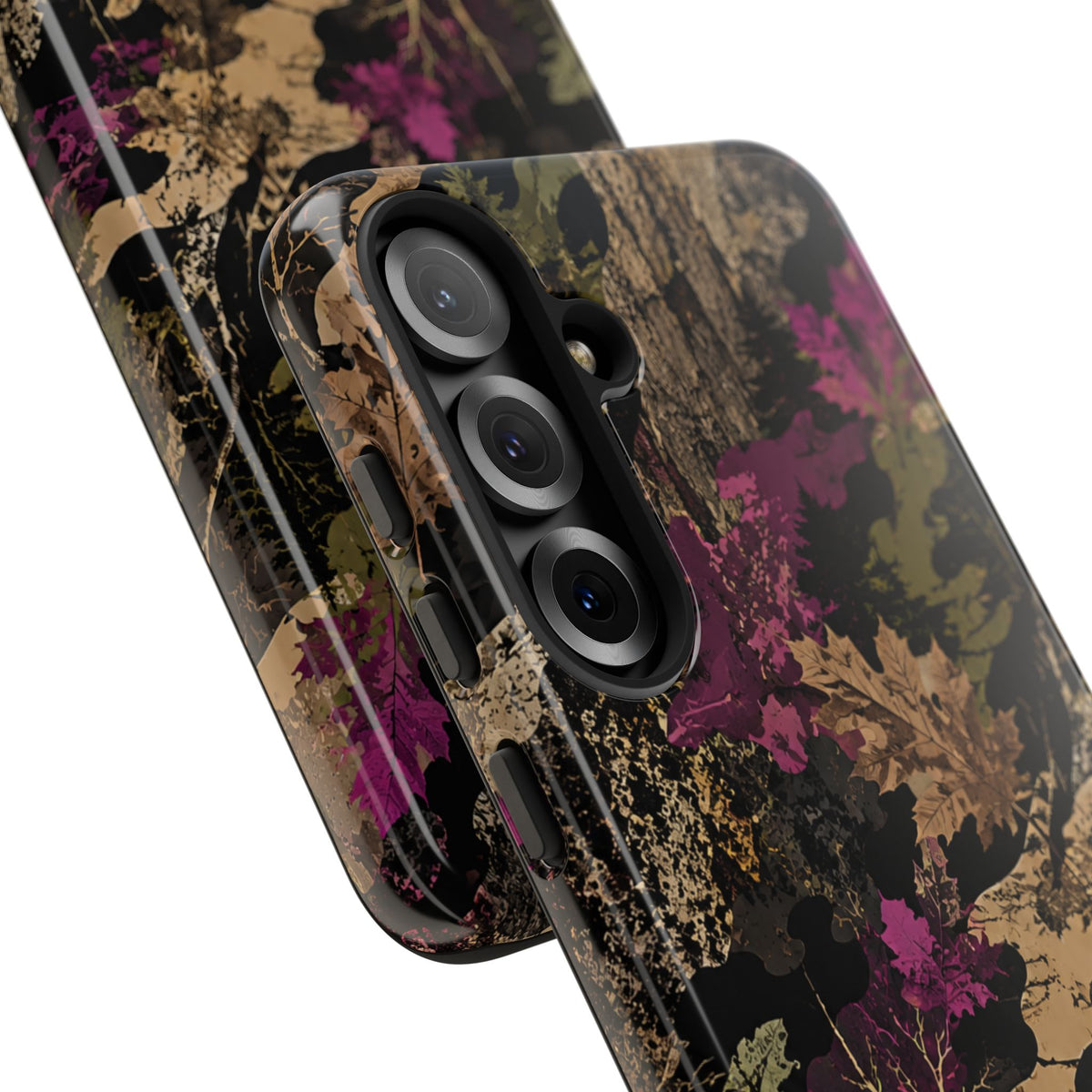 Camo Floral Tough Phone Case — Rugged Nature-Inspired Protection