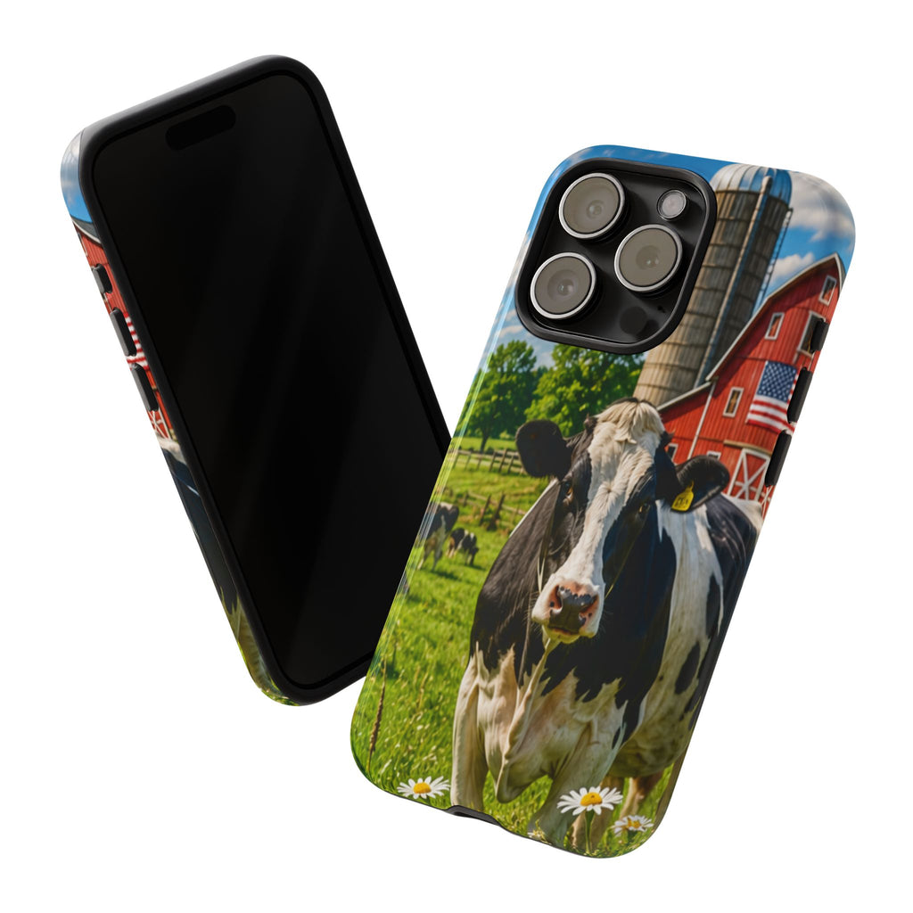Cow Farm Phone Case — Rustic Barnyard iPhone Cover