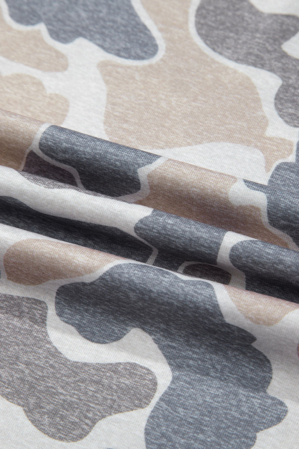 Camo Round Neck Short Sleeve T-Shirt