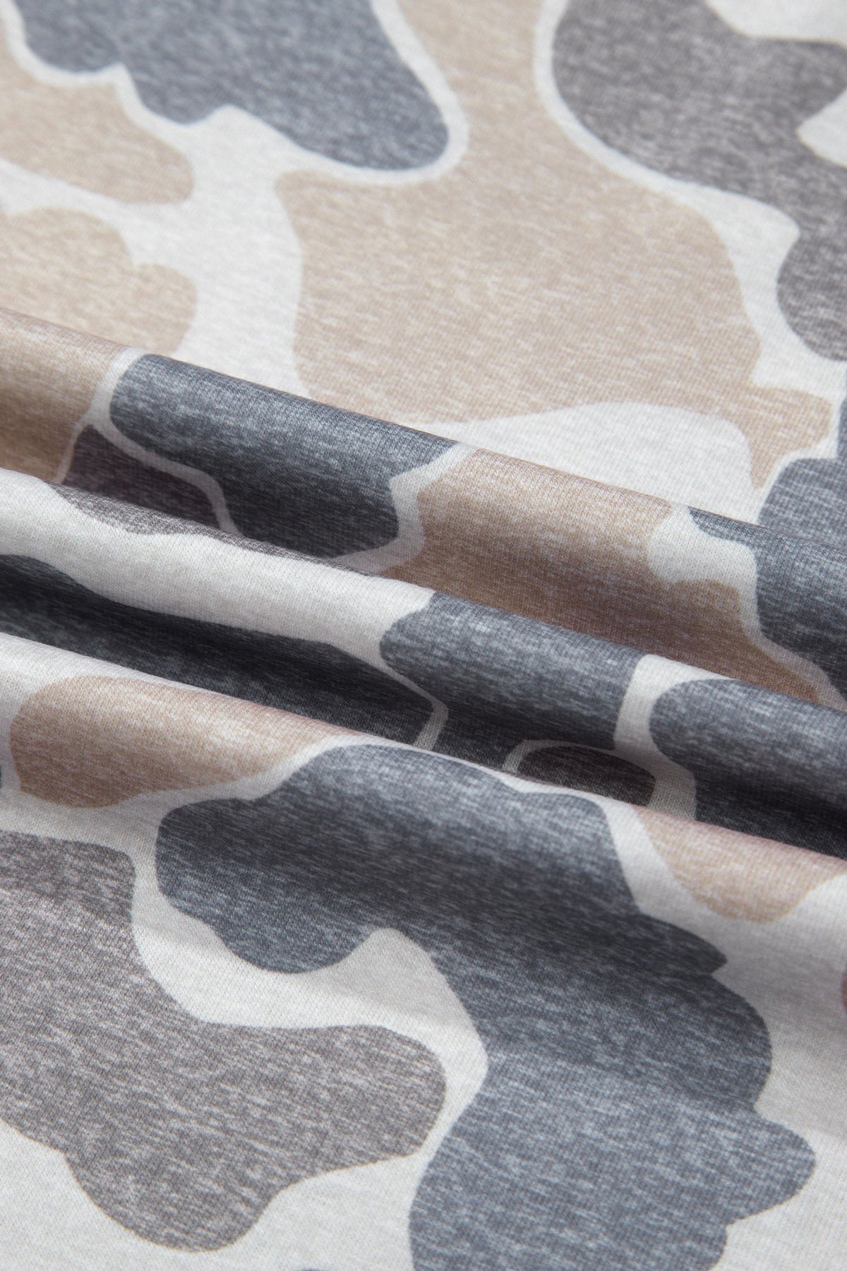 Camo Round Neck Short Sleeve T-Shirt