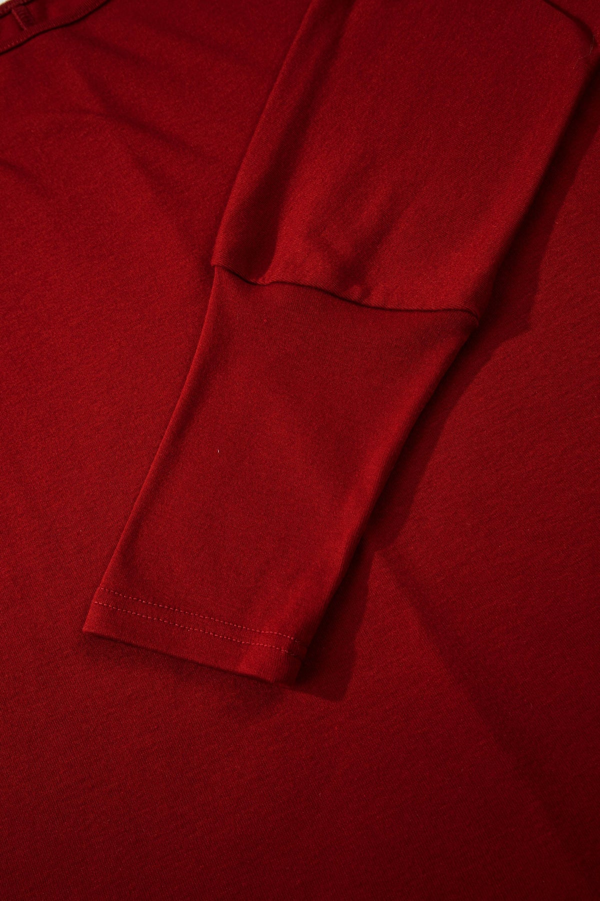 Solid Extended Cuff Long Sleeve Top