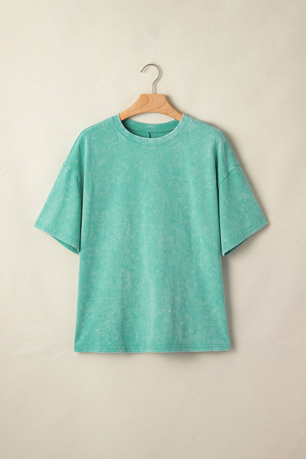 Solid Mineral Washed Short Sleeve Oversize Tee