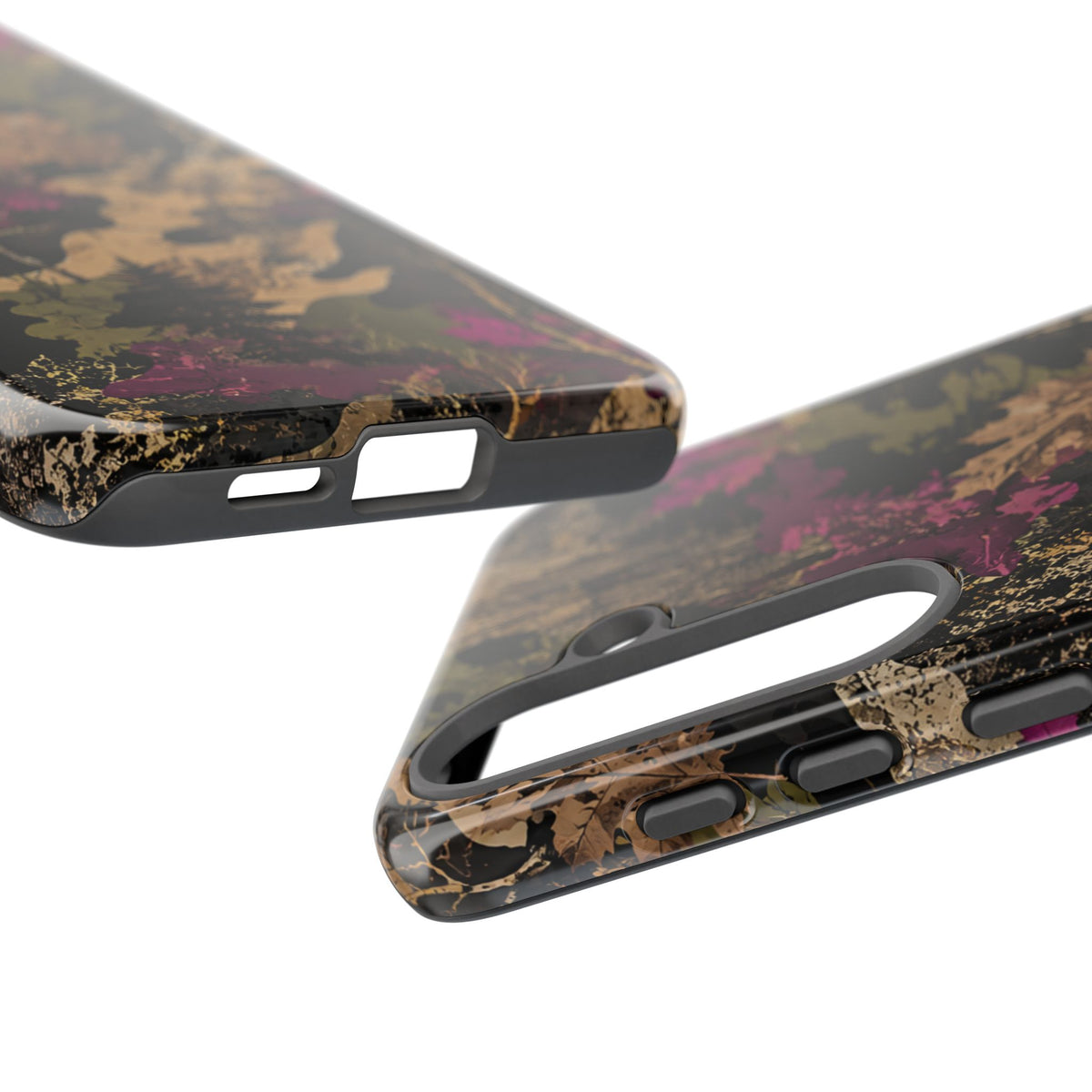 Camo Floral Tough Phone Case — Rugged Nature-Inspired Protection