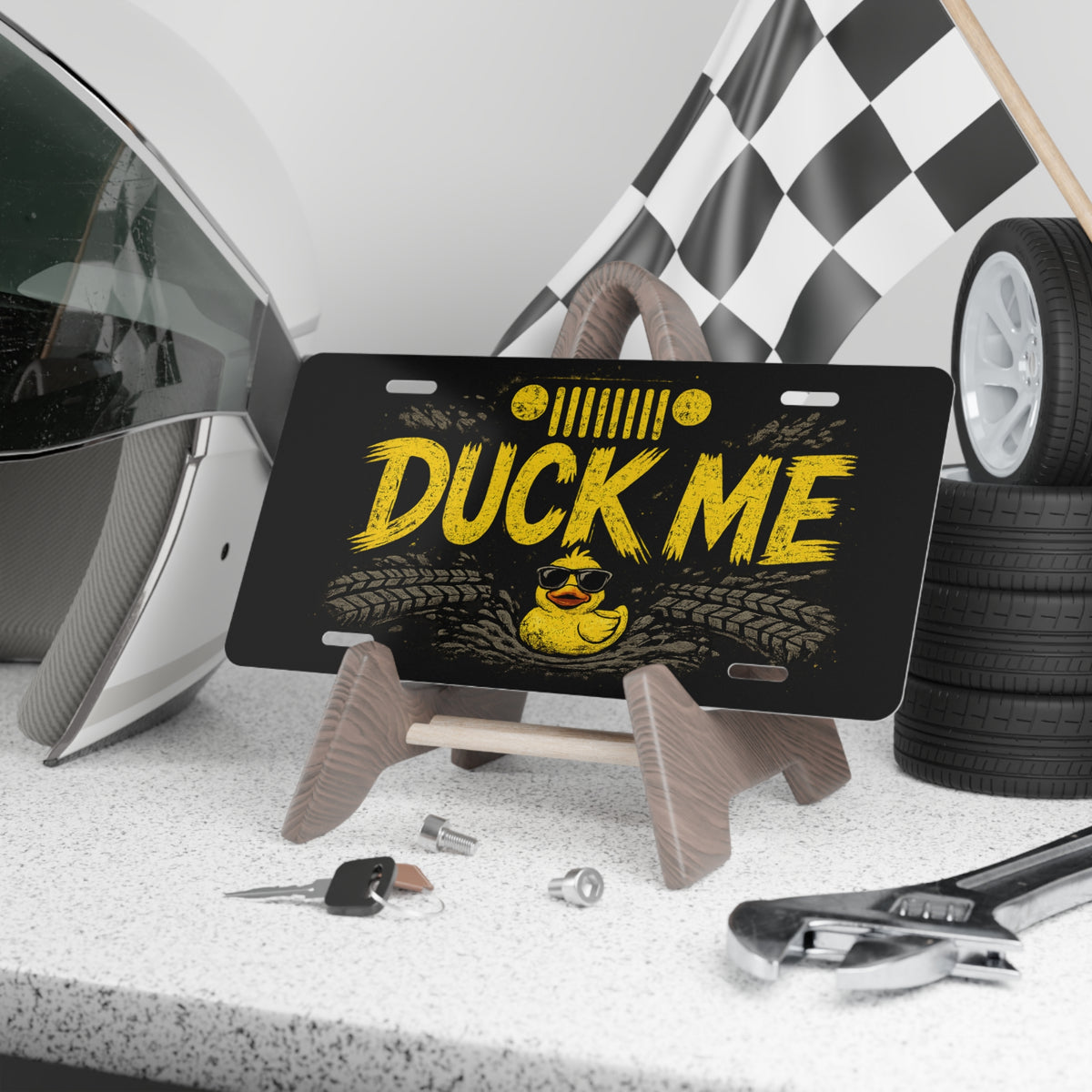 Duck Me vanity plate | Rubber Duck, Tire Tracks, Offroad Humor