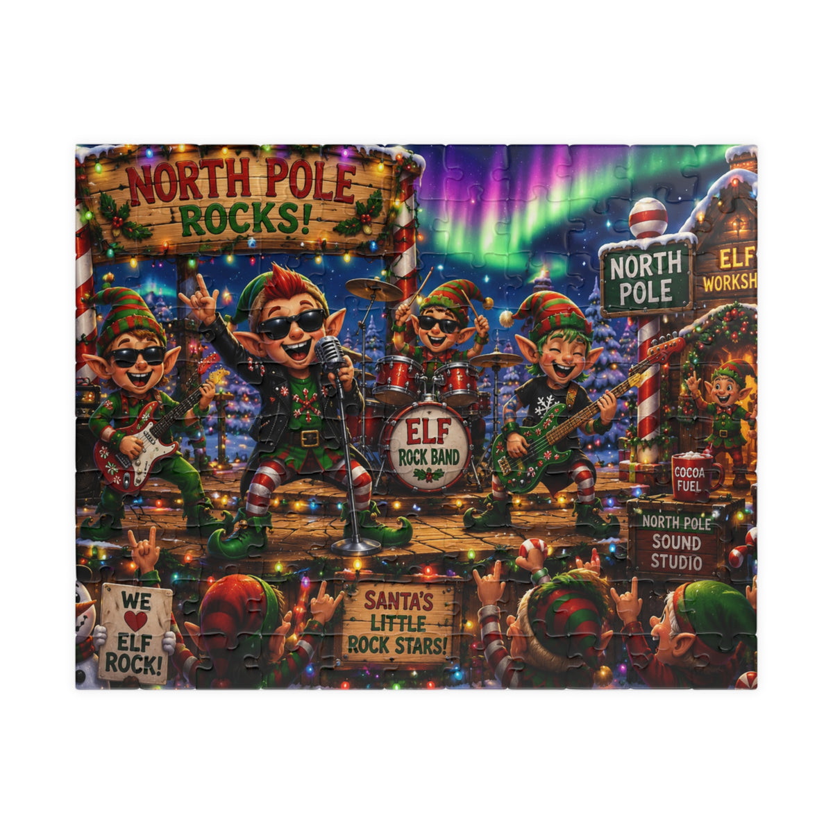 North Pole Rocks! Elf Band Christmas Puzzle (110–1014 pcs)