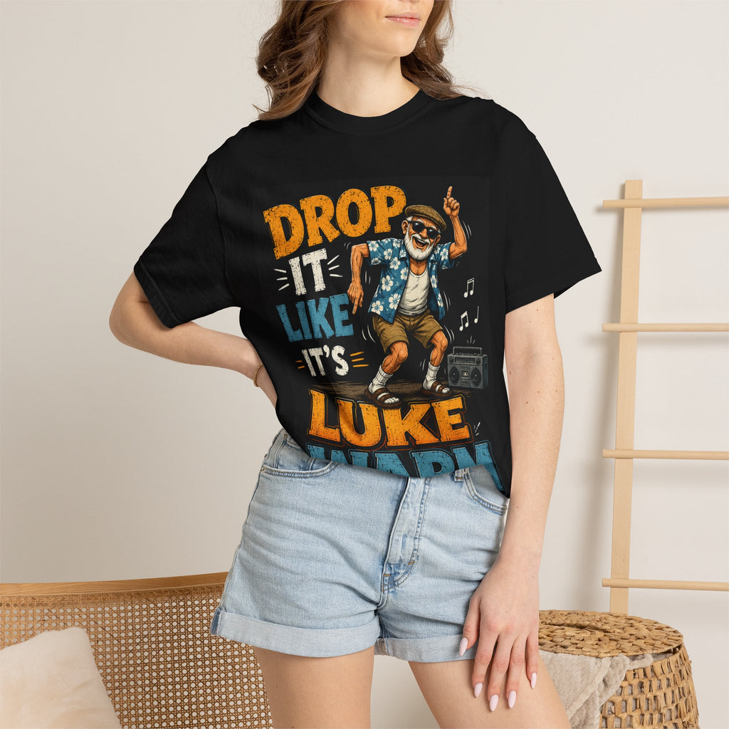 Drop It Like It's Luke Warm T-shirt | Funny Sloth Design