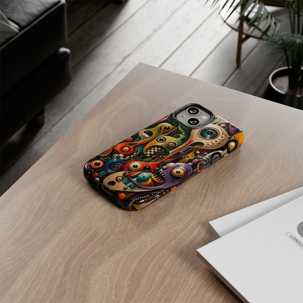 Surreal Monster Art Phone Case — Colorful Abstract Creature Design