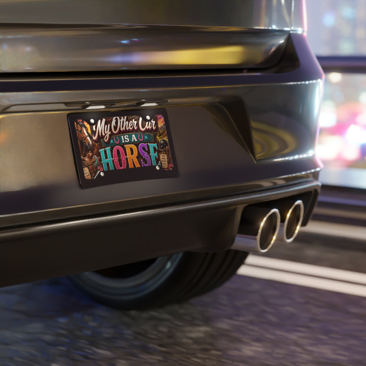 My Other Car Is A Horse Vanity Plate | Horse License Plate
